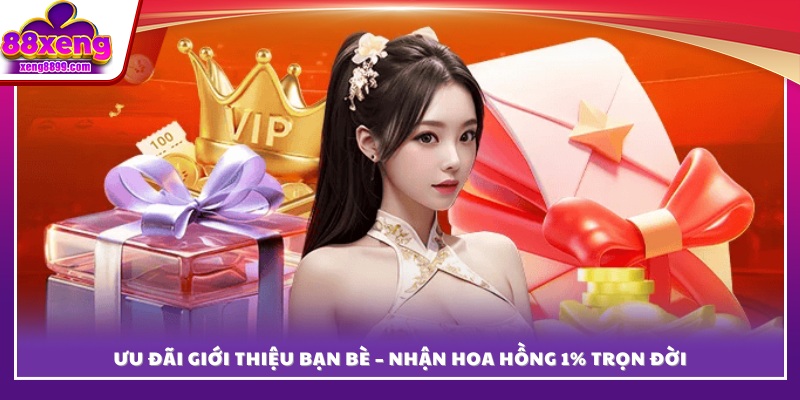 Chia sẻ XENG88 với bạn bè để nhận 1% hoa hồng vĩnh viễn